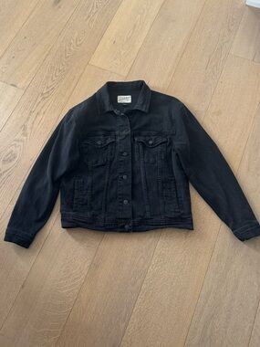 Universal Thread Black Denim Jacket Size Medium